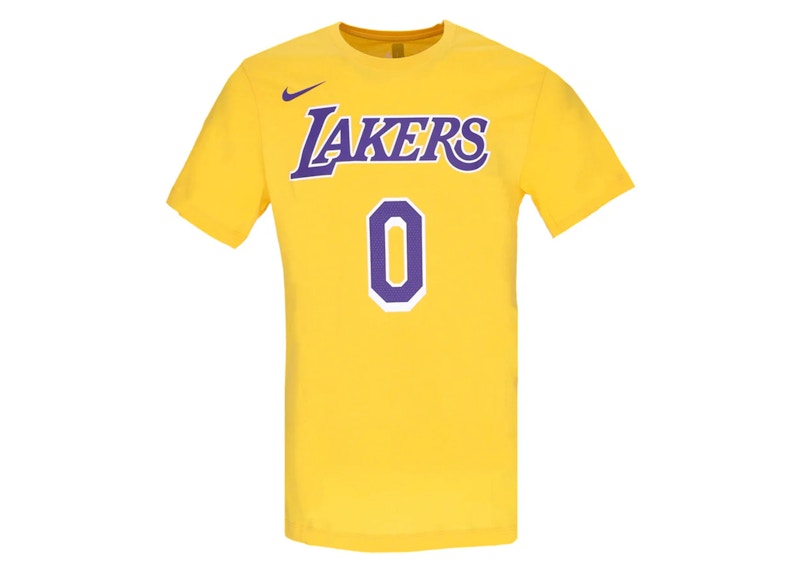Nike NBA Los Angeles Lakers Russell Westbrook T-shirt Yellow