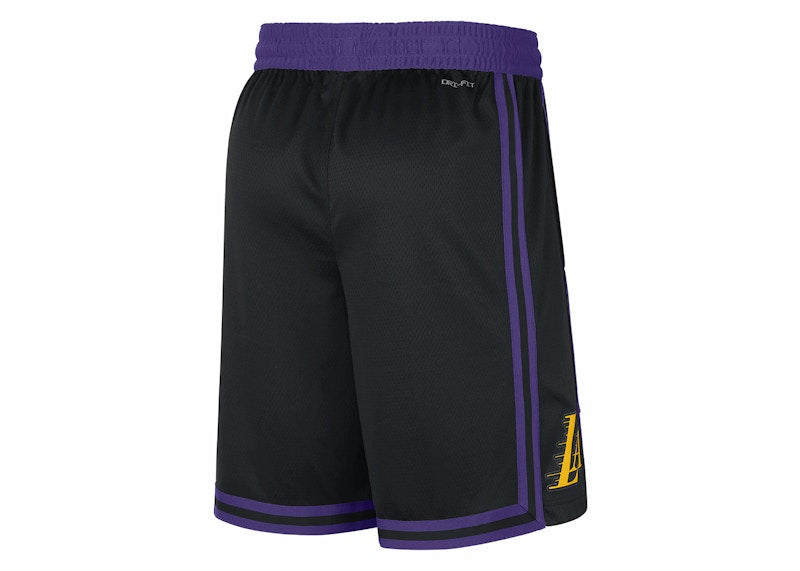 Nike NBA Los Angeles Lakers Swingman City Edition Dri-Fit Shorts Black