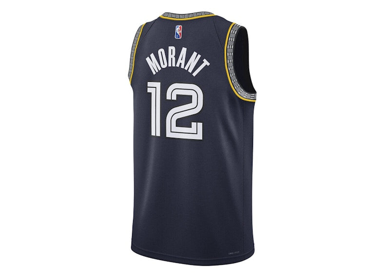 Nike NBA Memphis Grizzlies Morant City Edition Swingman Jersey Navy