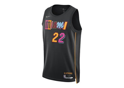Nike NBA Miami Heat City Edition Jimmy Butler 22 Dri-FIT Swingman Jersey Black