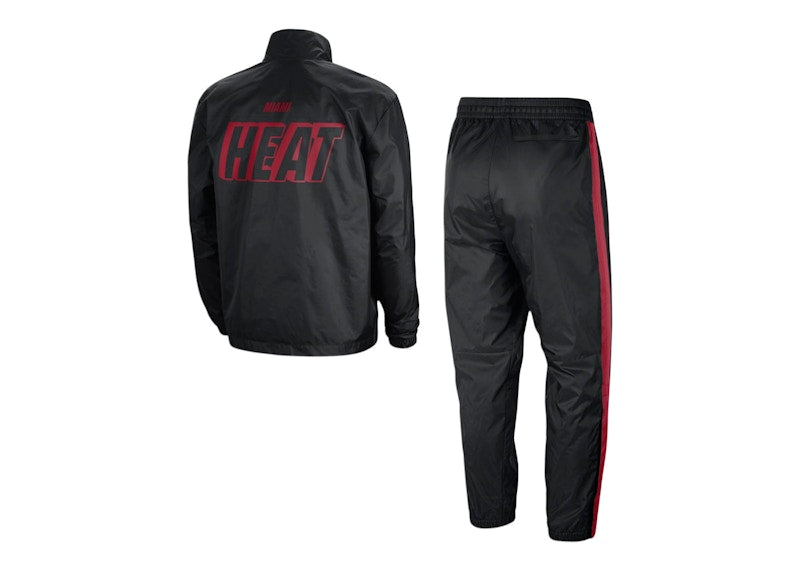 Nike NBA Miami Heat Courtside Tracksuit Black/Tough Red