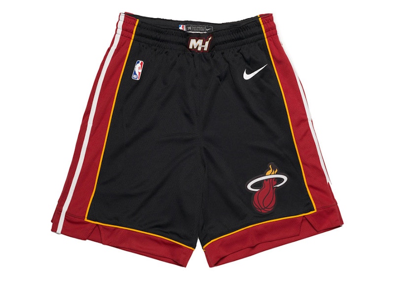 Nike NBA Miami Heat Icon Edition Shorts Black/Red/White