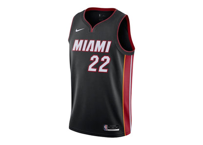 Nike NBA Miami Heat Jimmy Butler Heat Icon Edition 2020 Swingman Jersey Black/Tough Red/Sundial
