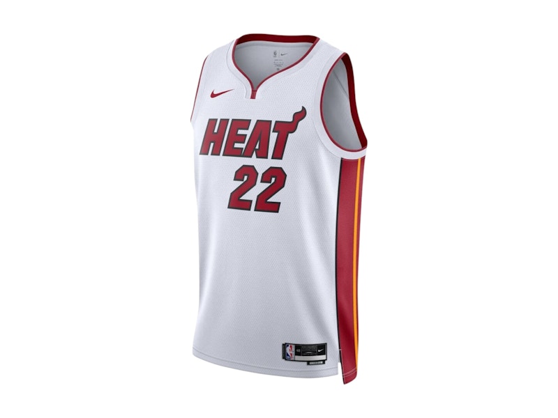 Nike NBA Miami Heat Jimmy Butler Association Edition Swingman Jersey White/Dark Red