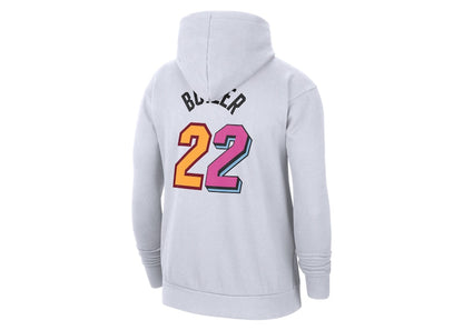 Nike NBA Miami Heat Jimmy Butler City Edition Fleece Pullover Hoodie Heather Grey