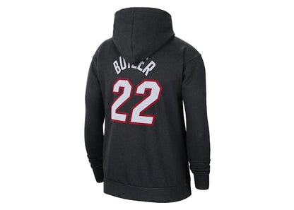 Nike NBA Miami Heat Jimmy Butler Essential Fleece Loose Pullover Fit Hoodie Black