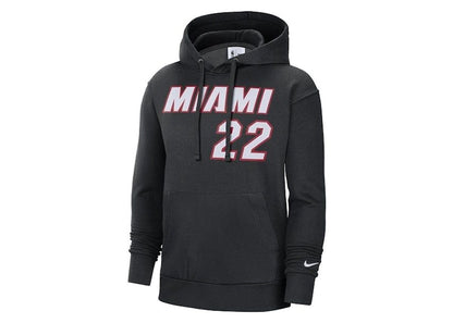 Nike NBA Miami Heat Jimmy Butler Essential Fleece Loose Pullover Fit Hoodie Black