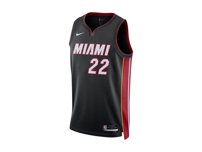 Nike NBA Miami Heat Jimmy Butler Icon Edition Swingman Dri-Fit Jersey Black/White/Red