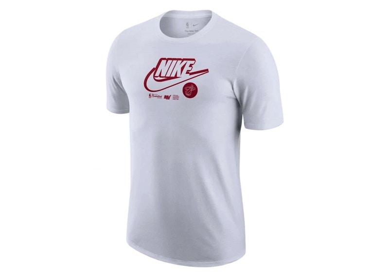 Nike NBA Miami Heat Logo T-shirt White/Dark Red