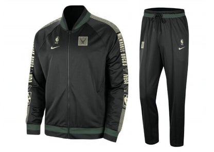 Nike NBA Milwaukee Bucks Courtside Tracksuit Black