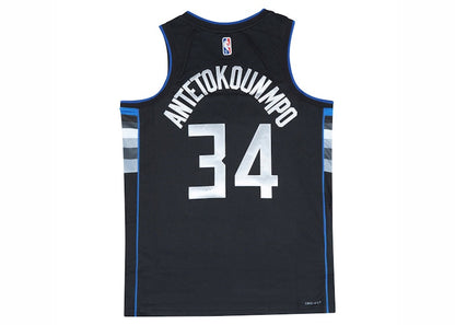 Nike NBA Milwaukee Bucks Giannis Antetokounmpo MVP Jersey Black