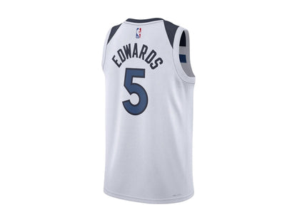 Nike NBA Minnesota Timberwolves Anthony Edwards Association Edition Swingman Jersey White/Navy