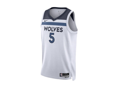 Nike NBA Minnesota Timberwolves Anthony Edwards Association Edition Swingman Jersey White/Navy