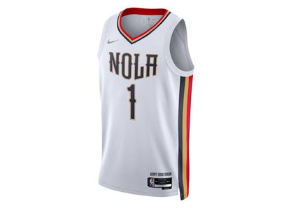 Nike NBA New Orleans Pelicans Zion Williamson Jersey White