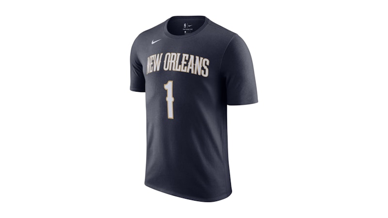 Nike NBA New Orleans Pelicans Zion Williamson T-shirt Dark Blue/White