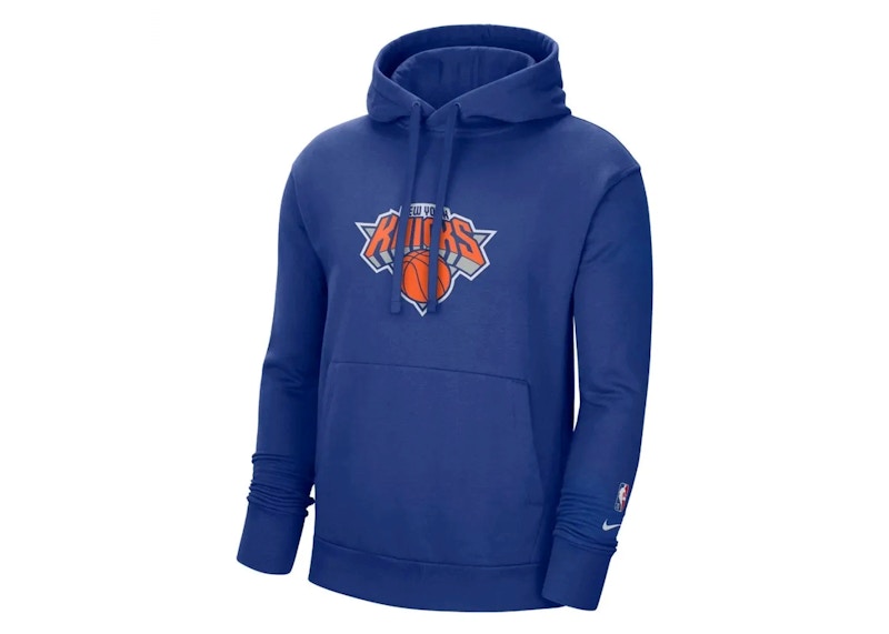 Nike NBA New York Knicks Essential Fleece Pullover Hoodie Blue