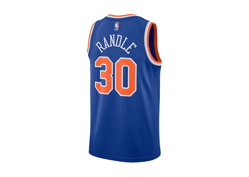 Nike NBA New York Knicks Icon Edition 2020 Julius Randle 30 Dri-FIT Swingman Jersey Rush Blue