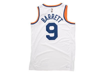 Nike NBA New York Knicks RJ Barrett Classic Edition Jersey White/Blue