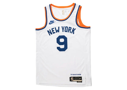 Nike NBA New York Knicks RJ Barrett Classic Edition Jersey White/Blue