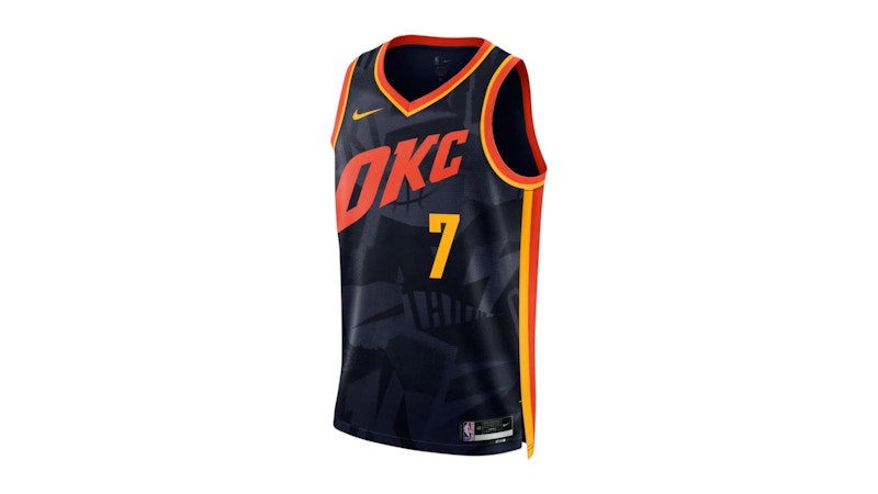 Nike NBA Oklahoma City Thunder Dri-Fit City Edition Swingman Chet Holmgren Jersey Black
