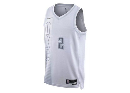 Nike NBA Oklahoma City Thunder Gilgeous Alexander City Edition Dri-fit Jersey White