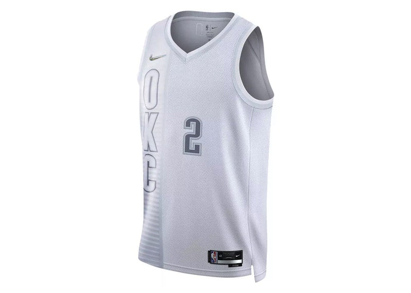 Nike NBA Oklahoma City Thunder Gilgeous Alexander City Edition Dri-fit Jersey White