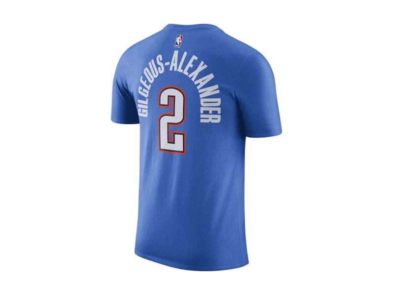 Nike NBA Oklahoma City Thunder Shai Gilgeous-Alexander T-shirt Blue/White