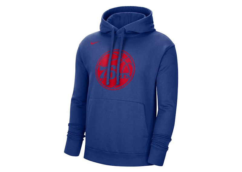 Nike NBA Philadelphia 76ers Essential Fleece Pullover Hoodie Blue