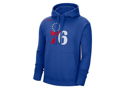 Nike NBA Philadelphia 76ers Fleece Pullover Loose Fit Hoodie Blue