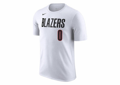 Nike NBA Portland Trail Blazers Damian Lillard T-shirt White
