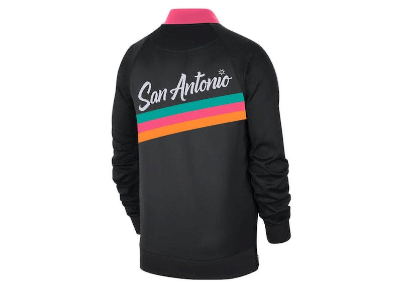Nike NBA San Antonio Spurs Showtime City Edition Dri-Fit Jacket Black