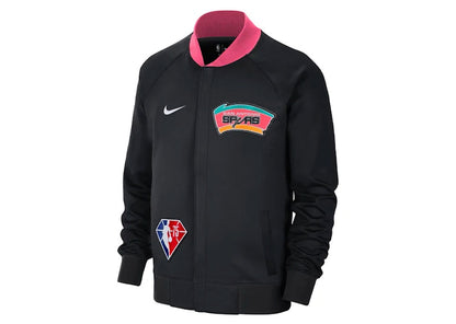 Nike NBA San Antonio Spurs Showtime City Edition Dri-Fit Jacket Black