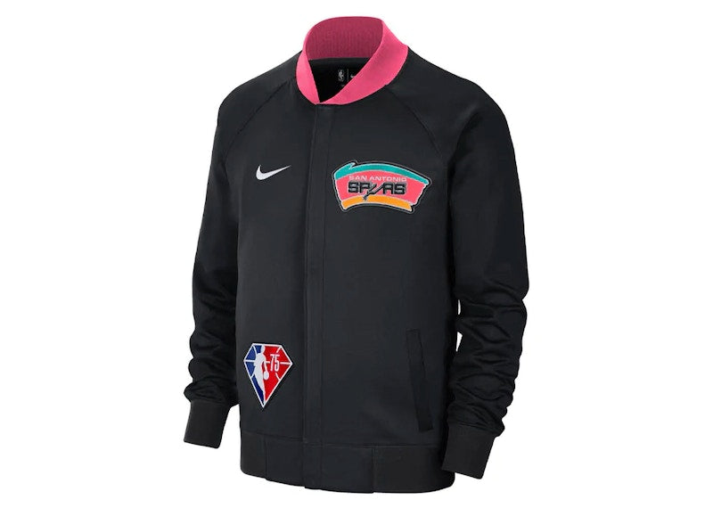 Nike NBA San Antonio Spurs Showtime City Edition Dri-Fit Jacket Black