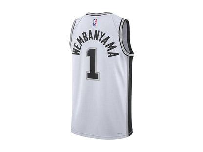 Nike NBA San Antonio Spurs Victor Wembanyama Association Edition Swingman Dri-FIT Jersey White/Black/Grey