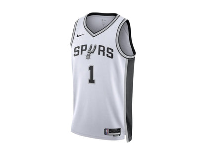 Nike NBA San Antonio Spurs Victor Wembanyama Association Edition Swingman Dri-FIT Jersey White/Black/Grey