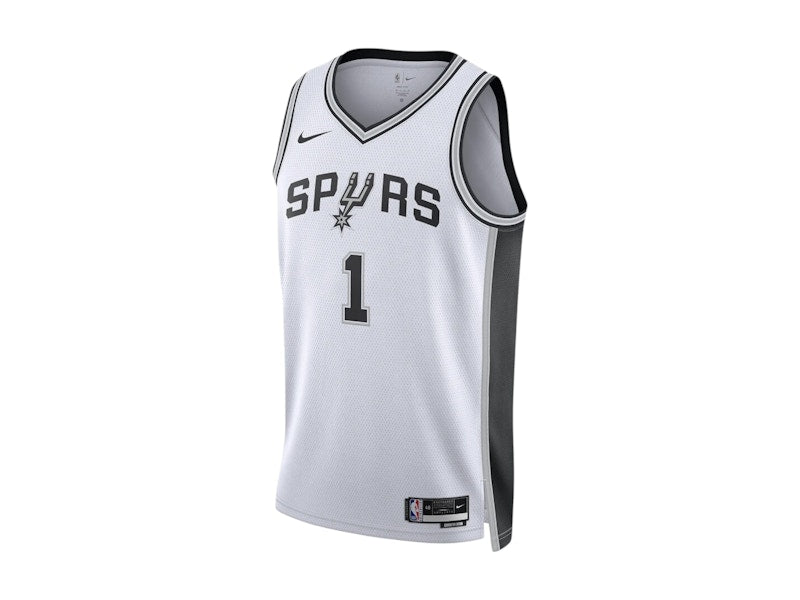 Nike NBA San Antonio Spurs Victor Wembanyama Association Edition Swingman Dri-FIT Jersey White/Black/Grey