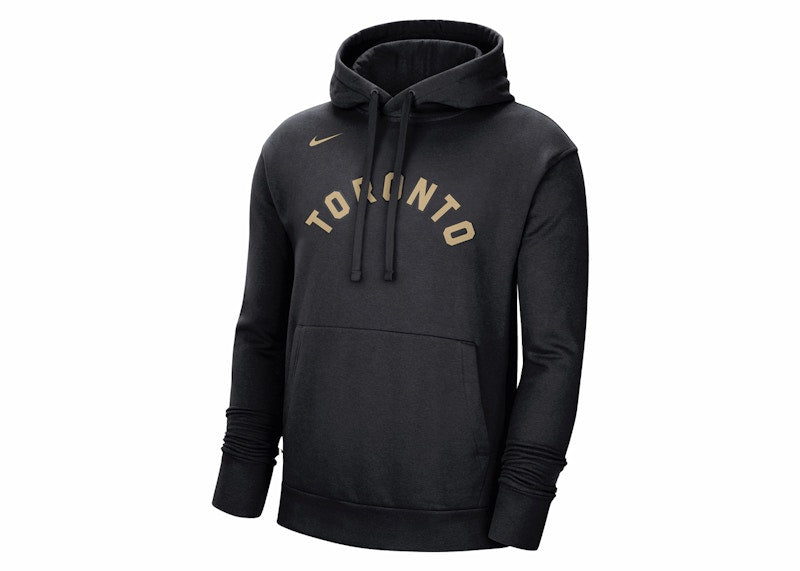 Nike NBA Toronto Raptors City Edition Fleece Loose Fit Hoodie Black