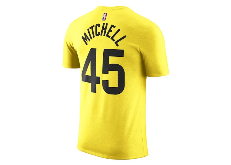 Nike NBA Utah Jazz Donovan Mitchell T-shirt Yellow/Black