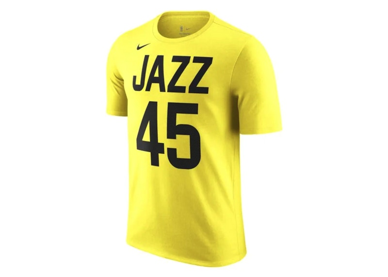 Nike NBA Utah Jazz Donovan Mitchell T-shirt Yellow/Black