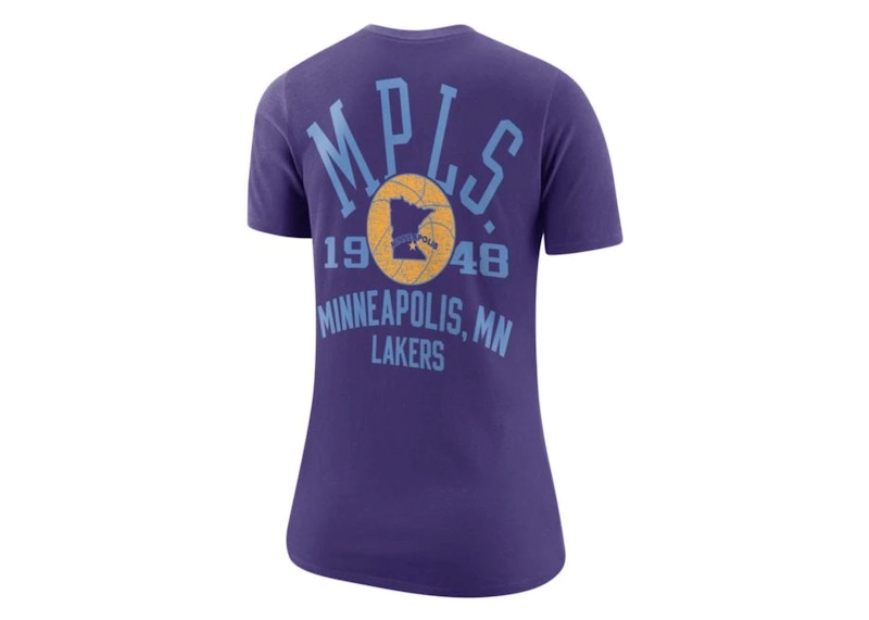 Nike NBA Women's Los Angeles Lakers Courtside City Edition T-Shirt Purple