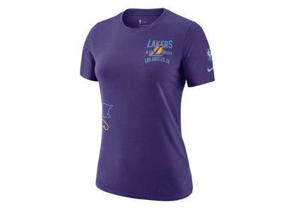 Nike NBA Women's Los Angeles Lakers Courtside City Edition T-Shirt Purple