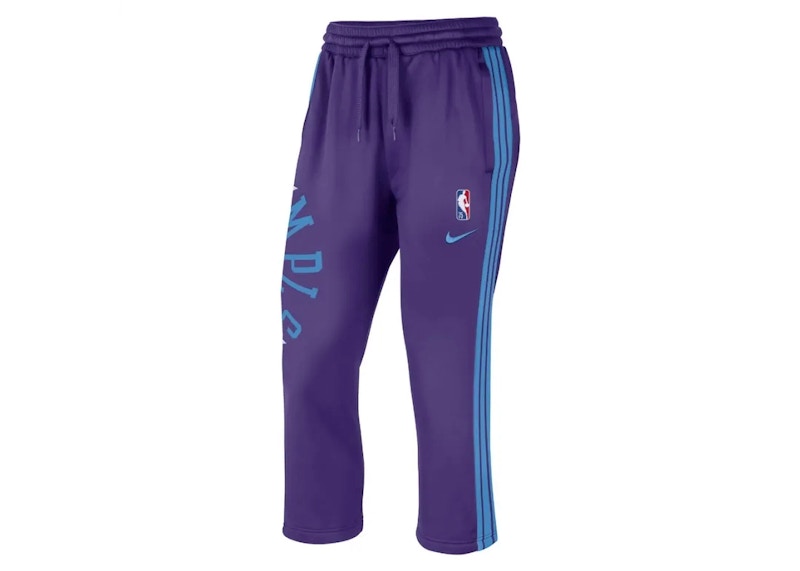 Nike NBA Women's Los Angeles Lakers Fleece Mid Calf Length Pants Purple