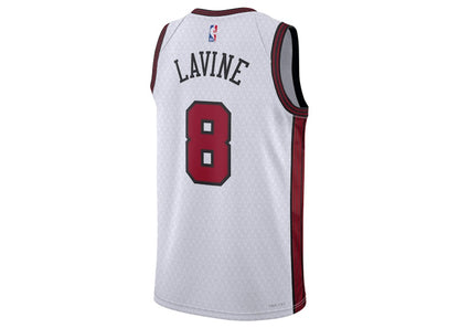 Nike NBA Zach Lavine Chicago Bulls Dri-FIT City Edition Jersey White/Red