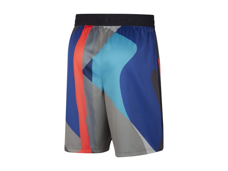 Nike NBA x KAWS Brooklyn Nets City Edition Swingman Shorts Grey/Blue/Black
