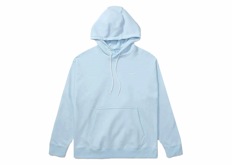 Nike NRG Solo Swoosh Fleece Hoodie Celestine Blue/White