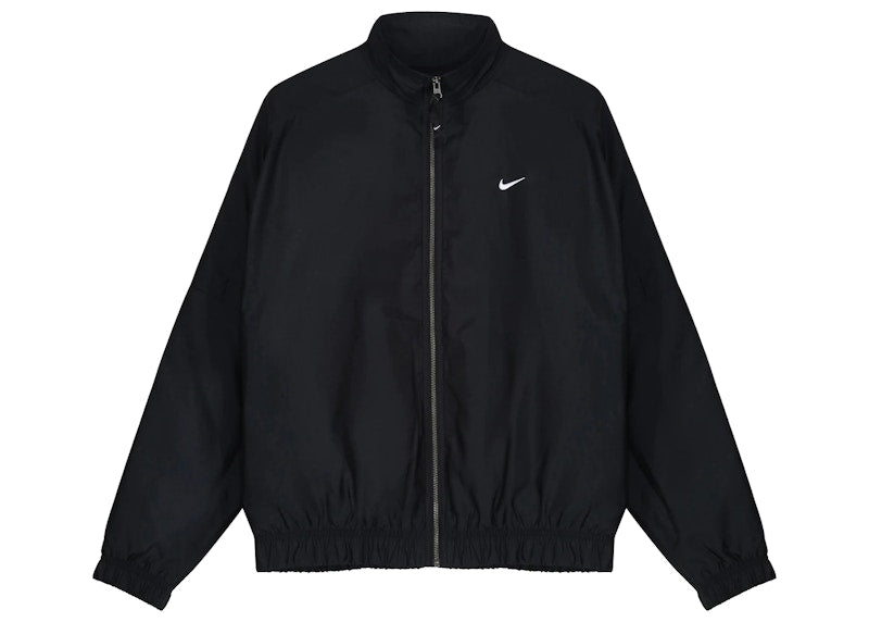 Nike NRG Solo Swoosh Satin Bomber Jacket Black/White