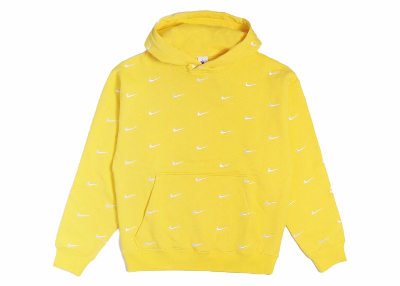 Nike NRG Swoosh Logo Hoodie Chrome Yellow