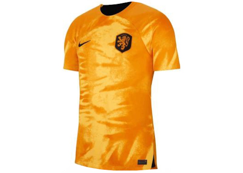 Nike Netherlands 2022/23 Stadium Home Dri-FIT Soccer Jersey Laser Orange/Black