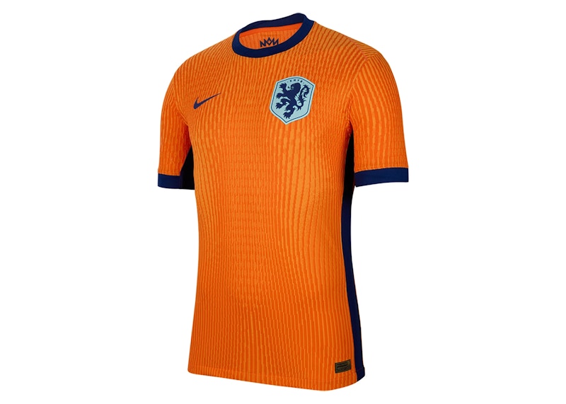 Nike Netherlands 2024/25 Match Home ADV Authentic Jersey Safety Orange/Blue Void/Copa/Blue Void