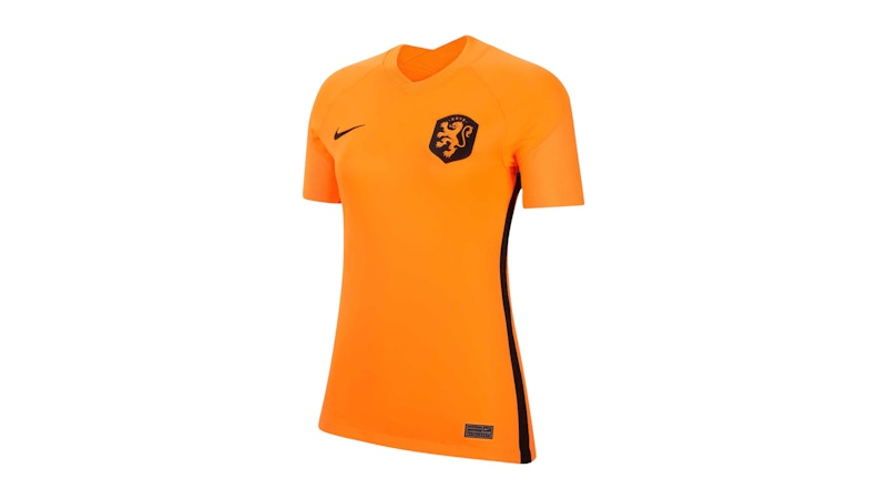 Nike Netherlands Women's National Team 2022/23 Home Replica Blank Jersey Orange